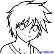 How To Draw An Anime Boy For Kids Step By People