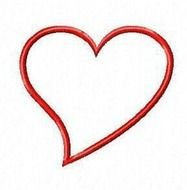 Heart Outline Main Full Free Images At Clkercom Vector
