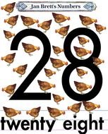 number 28 on the background of curie