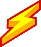 Lightning Bolt Yellow Red Weather Storm Electric