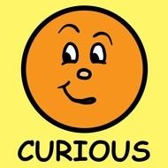 Emotion curious drawing
