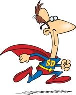 cartoon character with glasses