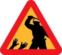 Clip Art 111569 Warning For Police Brutality Hightpng