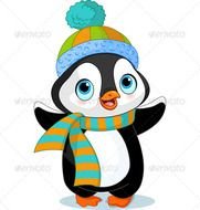 Winter Penguin Animals Characters