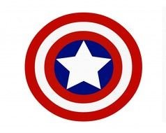 super man symbol on a white background