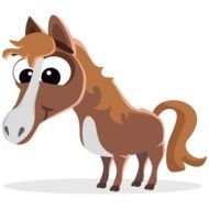animated funny horse
