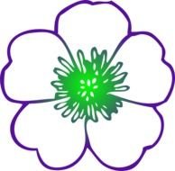 Purple Hibiscus Flower At Clkercom Vector Online