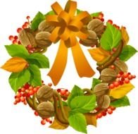 Grapevine And Nut Wreathpng Dixie Allan