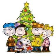 children and christmas tree drawing