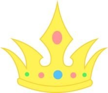 Cute Simple Pastel Crown drawing