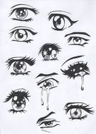 eyes set drawing