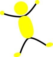 Jumping Cartoon Fish Vector Picture