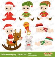 Christmas Baby Boy Set Reindeer Winter Hats