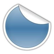Blue Sticker Large 900pixel Design