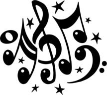 Music Notes Image drawing