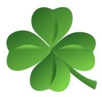 green clover leaf in computer graphics