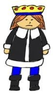 Cartoon colorful king clipart