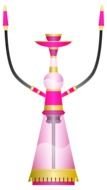 painted pink hookah