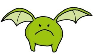 green monster with wings