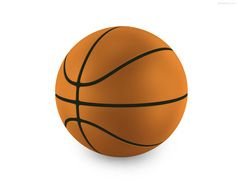 Basketball Ball at white background