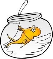 Clipart of the golden fish