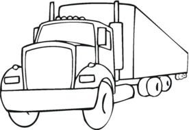Truck Black And White drawing