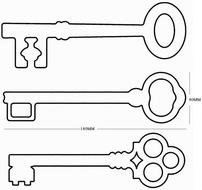 Clip art of keys