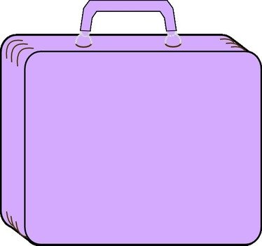 Colorless Suitcase At Clkercom Vector Online