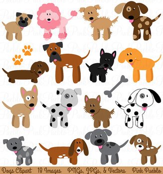 Dog Puppy Vectors Commercial And clipart