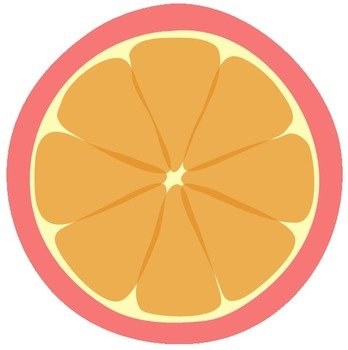 Pink Tangerine Fat Border At Clkercom Vector