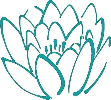 12 Petal Teal Lotus At Clkercom Vector Online N2