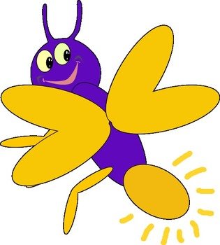 Happy Firefly Having Fun While Cartoon Images