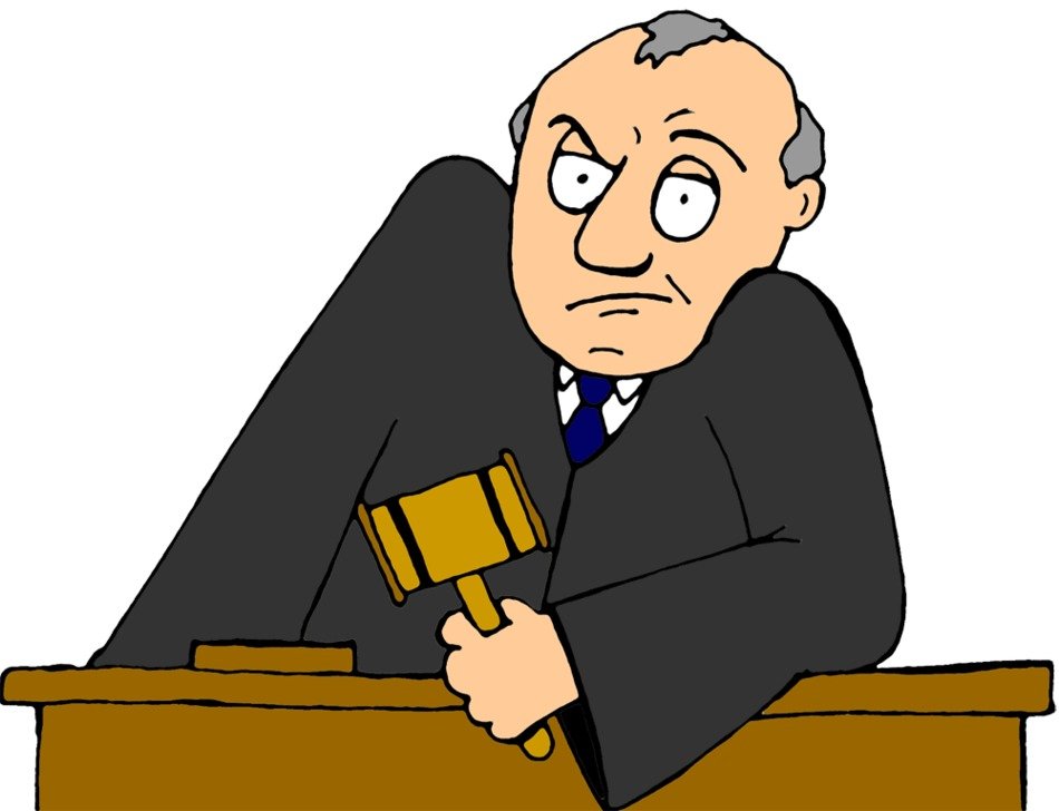 picture of a judge at the table