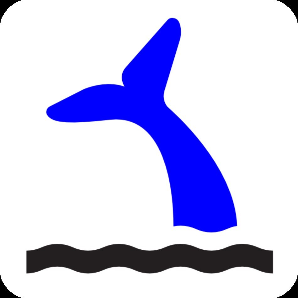 Blue Whale Tail Symbols Download Vector Online