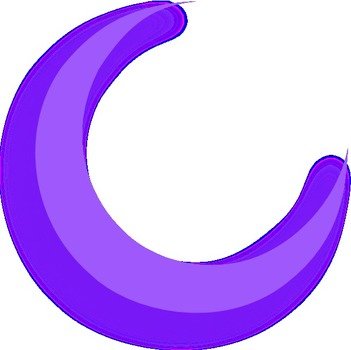 Purple Moon At Clkercom Vector Online Royalty