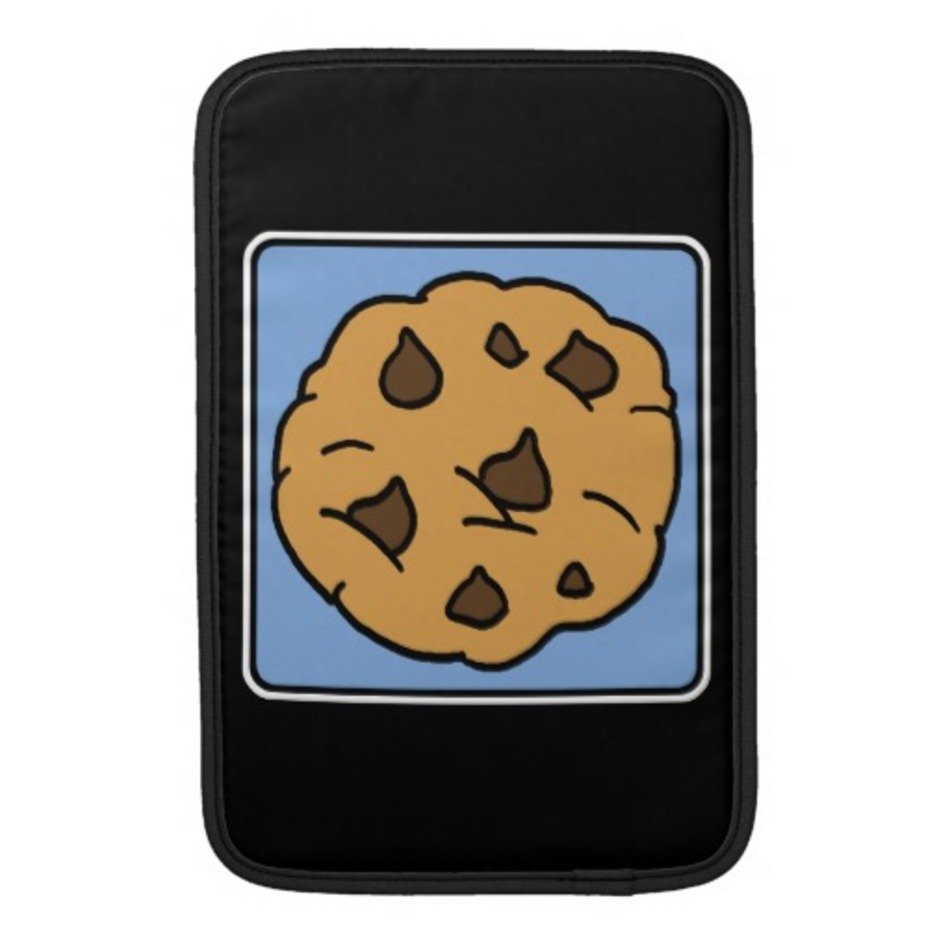 Cartoon Chocolate Chip Cookie Dessert Sleeve For Macbook