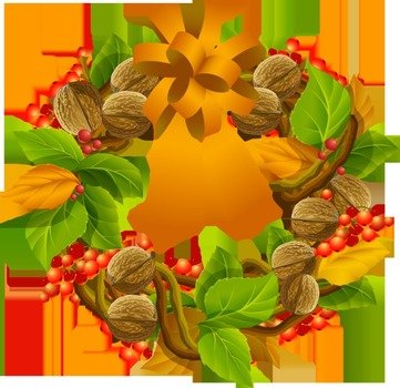 Grapevine And Nut Wreathpng Dixie Allan