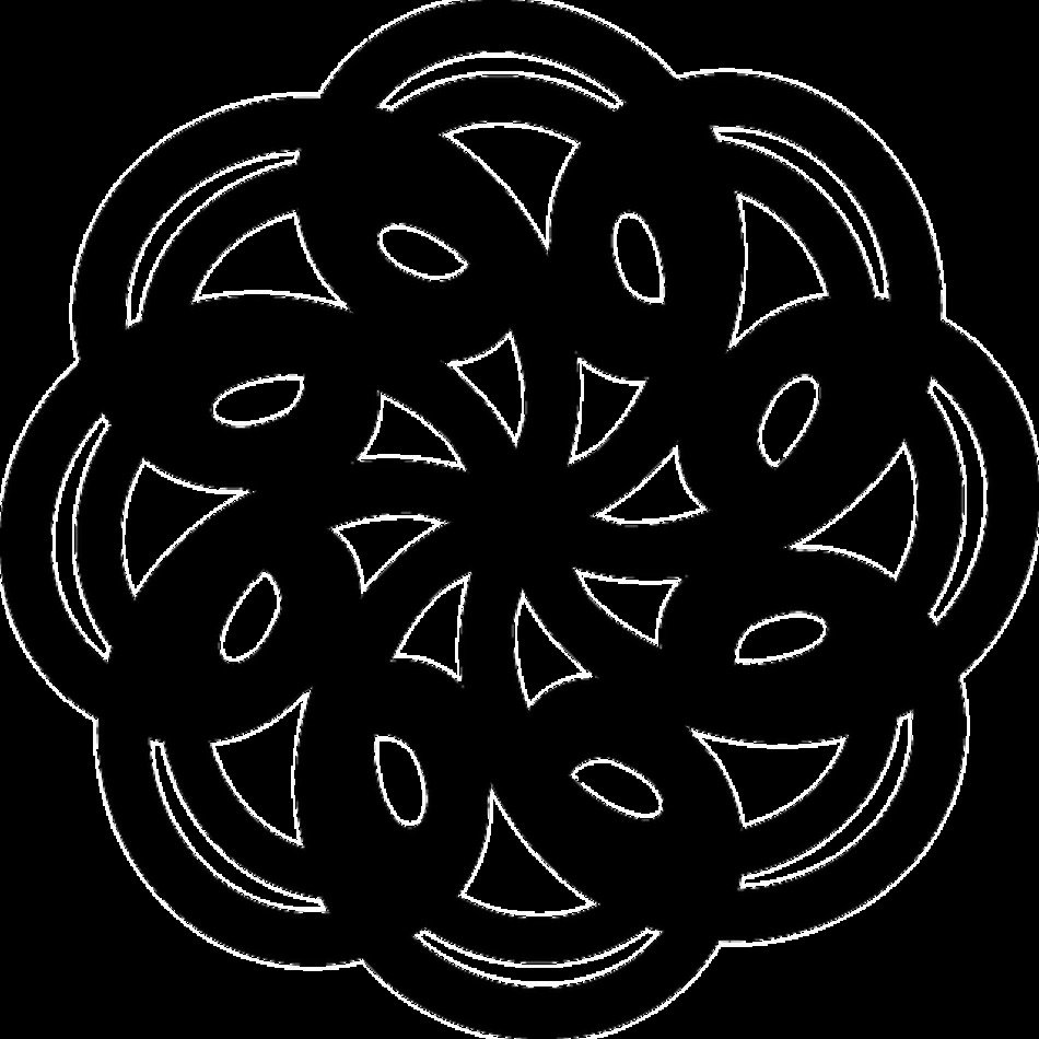 Black Circle White Shapes Free Circles Filigree