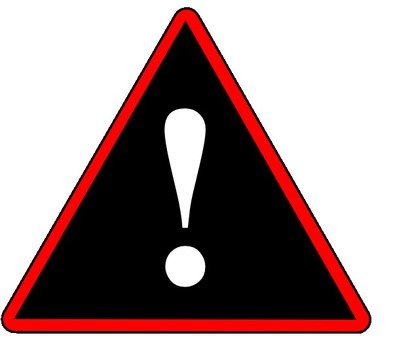 Red Black White Warning 1 At Clkercom Vector