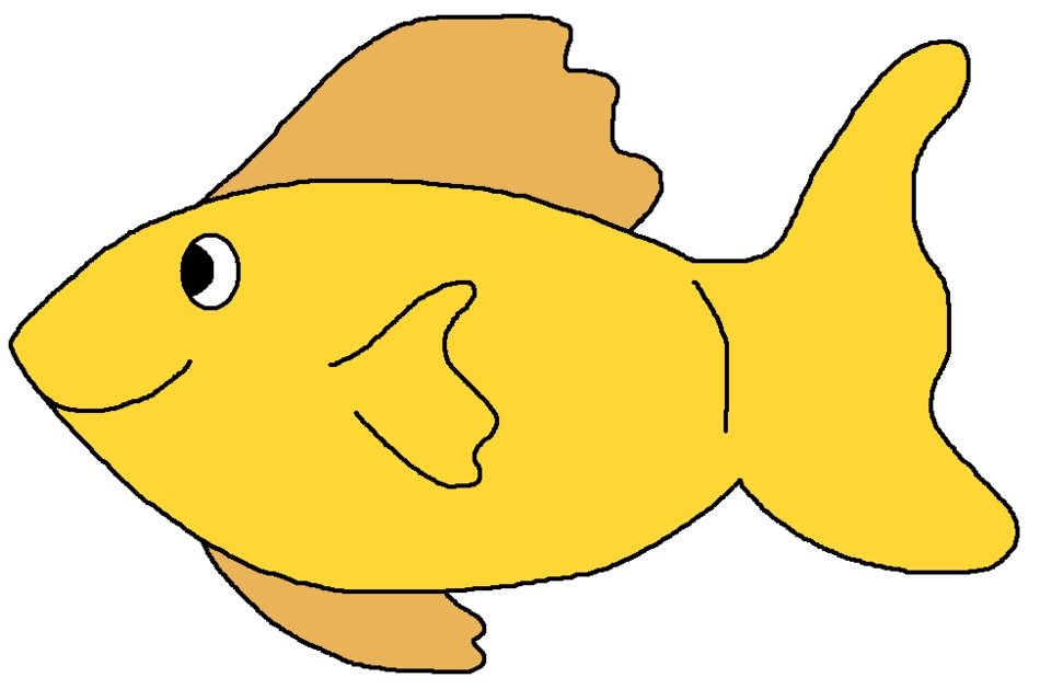painted yellow fish