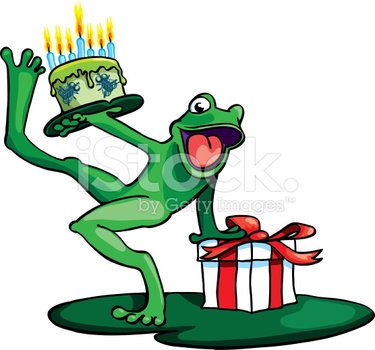 Datum Full Size Happy Birthday Frog Stock Vector Art 16184086 Istock
