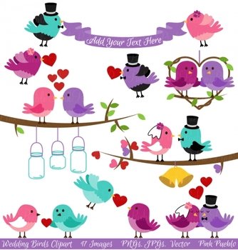 Wedding Birds Graphics Luvly
