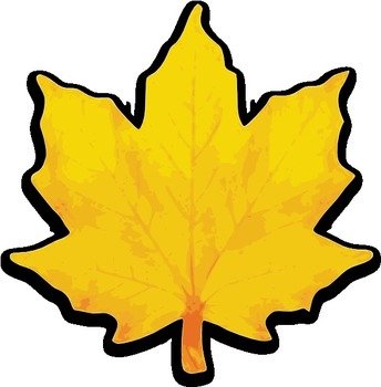 Orange Maple Leaf