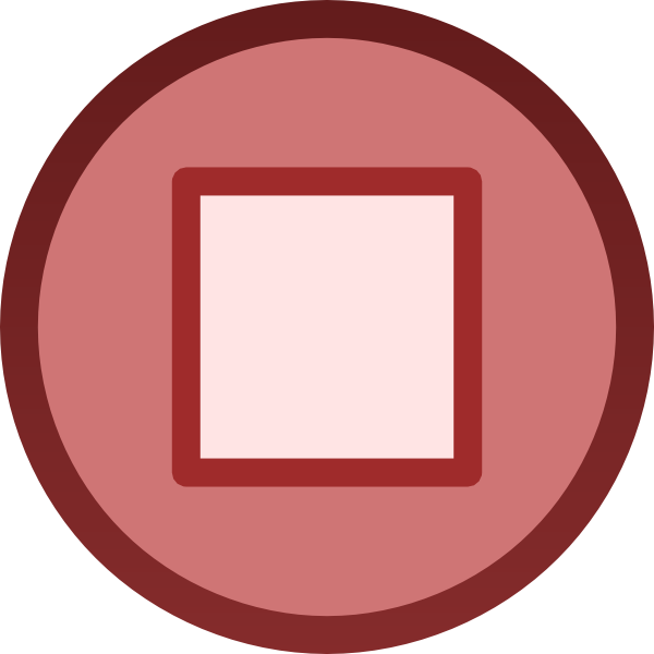 Red Stop Button Plain Icon At Clkercom Vector free image download