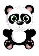 Cute Baby Panda clipart