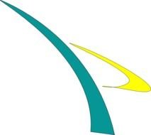 blue and yellow vectors