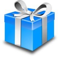 Blue Gift Svg Downloads Cartoon Download Vector Online
