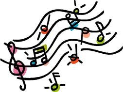 sheet music drawing