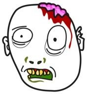 scary zombie drawing