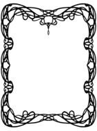 black frame with patterns